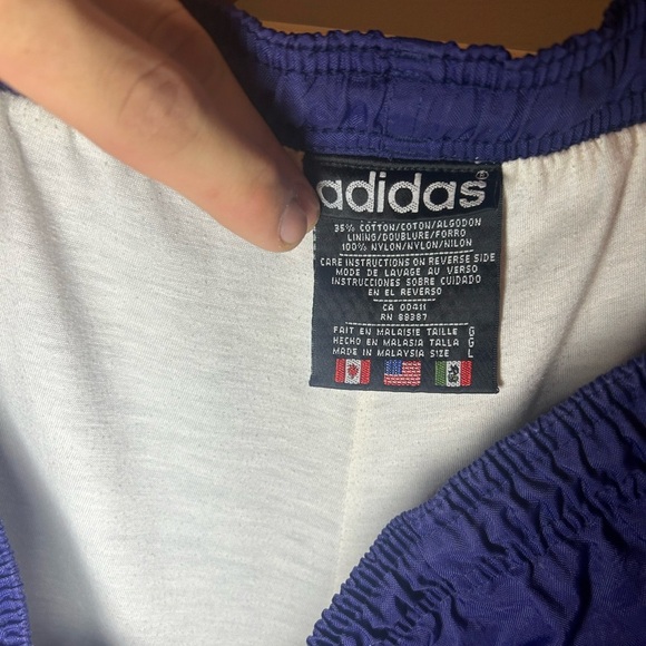 Adidas flannel zipper flared trackpants - Picture 3 of 9